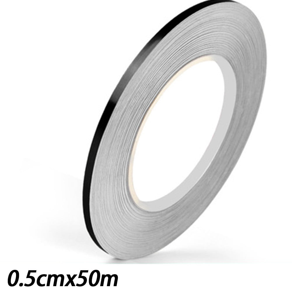 Aluminum 6 Pack Rhino Metal Label Non-Adhesive Tape 0.5" x 16 ft 