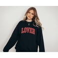 thumbnail image 2 of Retro Valentines Sweatshirt, Love Sweater, Valentines Day, Love Pullover, Womens Valentines Crewneck, Galentines Day T, Varsity Sweatshirt 1640242518 6558, 2 of 5