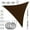 Brown, variant on ColourTree Super Ring Triangle Sun Shade Sail With 10" Hardware Kit + Cables, Commercial Grade UPF50 Canopy, Reinforced Corners & Edges, 260 GSM Fabric Heavy Duty