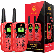Kid Walkie Talkies for 3-12 Years Old, 2 Way Radio Long Range Sound Shakeproof Toys Gift for Child Boy Girl-2 Pack