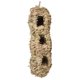 thumbnail image 1 of Casa para colibrí tejida a mano con decoración de jardinería, cabaña para pájaros colgable con 3 agujeros, 10x10x29cm, 1 of 10