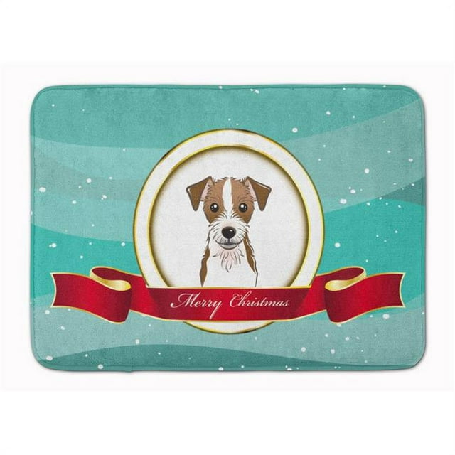 Carolines Treasures BB1512RUG Jack Russell Terrier Merry Christmas Machine Washable Memory Foam Mat