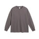 thumbnail image 1 of Camiseta de manga larga de algodón puro de 300 g de peso pesado para otoño/invierno, color sólido, holgada, con rosca de tornillo y cuello pequeño para hombres y mujeres, 1 of 4