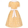 thumbnail image 2 of WOYY Big Girl's Garden Style Short Sleeve Dress with Apron Hat Long Dress, Sizes 4-12, 2 of 6