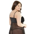 thumbnail image 2 of Coquette - 2534 - Ruffle Baby Doll - BLACK, 2 of 2
