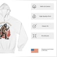 thumbnail image 6 of American Legend Bigfoot Sweatshirt Patriotic Funny Sasquatch Fan 4 July USA Flag Beer BBQ Tailgate Party Hoodie, 6 of 7