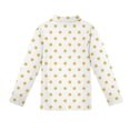 thumbnail image 5 of CCRFTGI Polo Shirts for Kids Girls 7-8 Uniform Polka Dots Shirt Golf Pique Button Down Collared Polo Lightweight Long Sleeve Summer T-Shirts Orange 5-6 Years, 5 of 5