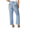thumbnail image 3 of WallFlower Women's Luscious Curvy Bootcut Mid-Rise Insta Stretch Juniors Jeans (Standard and Plus), 3 of 6