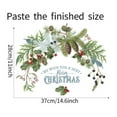 thumbnail image 3 of Merry Christmas Quotes Wall Decals, Happy New Year Quotes Stickers, Christmas Tree Mistletoe Stars Fireworks Candle Snowflake Wall Art for Christmas Party Supplies Window Clings Door fridge, 3 of 5