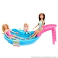 thumbnail image 4 of Barbie Doll and Pool Playset, Brunette with Pool, Slide, Towel and Drink Accessories, 4 of 7