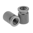 thumbnail image 4 of Tapas de válvula de vástago de neumático de motocicleta de 2 piezas cubiertas de válvula de rueda de aleación de aluminio a prueba de polvo Plata, 4 of 8