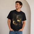thumbnail image 2 of Bald Eagle American Flag Graphic T-Shirt, Patriotic Unisex Tee, 2 of 9
