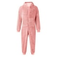 thumbnail image 5 of LIJCC Boys Girls Long Sleeve Zip-Front Jumpsuits Fuzzy Fleece Hooded Rompers Kids Zip up Onesie Sleepwear Cute Playsuit Warm Plush Winter Clothes, 5 of 6