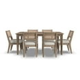 thumbnail image 5 of Homestyles Brentwood 7-Piece Mid-Century Wood Rectangle Dining Set in Brown, 5 of 7