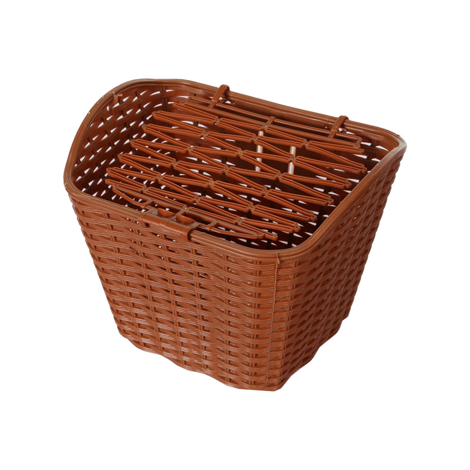 Front Basket with Cover Bike Basket for Outdoors Cycling Accessories Brown