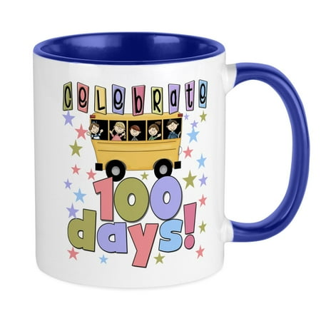 

CafePress - Celebrate 100 Days Of School Mug - Ceramic Coffee Tea Novelty Mug Cup 11 oz