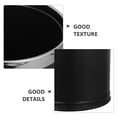 thumbnail image 3 of Hytrove Stylish Black Dual Layer Stainless Steel Trash Can for Office Bathroom and Bedroom, 3 of 8