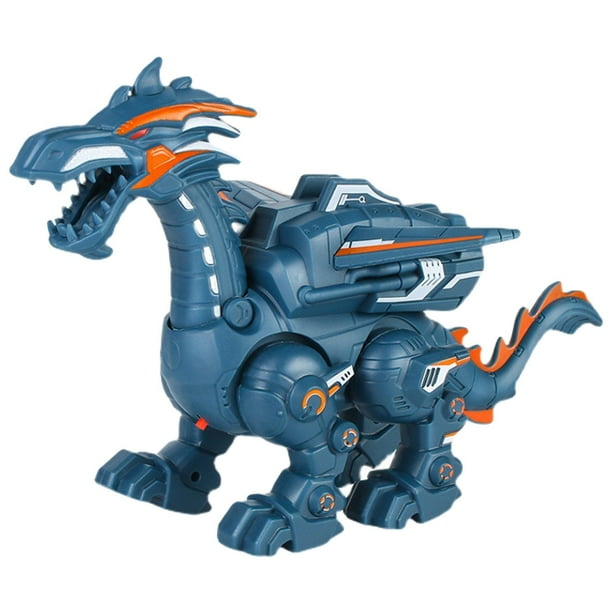 Dinosaurio RC con control remoto, sonido Dinobot, juguete eléctrico para caminar, juguetes con aerosol Edad 3+