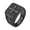 Black, variant on Men Stainless Steel Square Cross Signet Ring Religious Christian Faith Jewelry Vintage Textured Bold Statement Band Classic Daily Wear Black Size 13