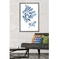 thumbnail image 2 of Jean Plout - Indigo Botanical Adiantum Assimle Wall Poster, 22.375" x 34" Framed, 2 of 6