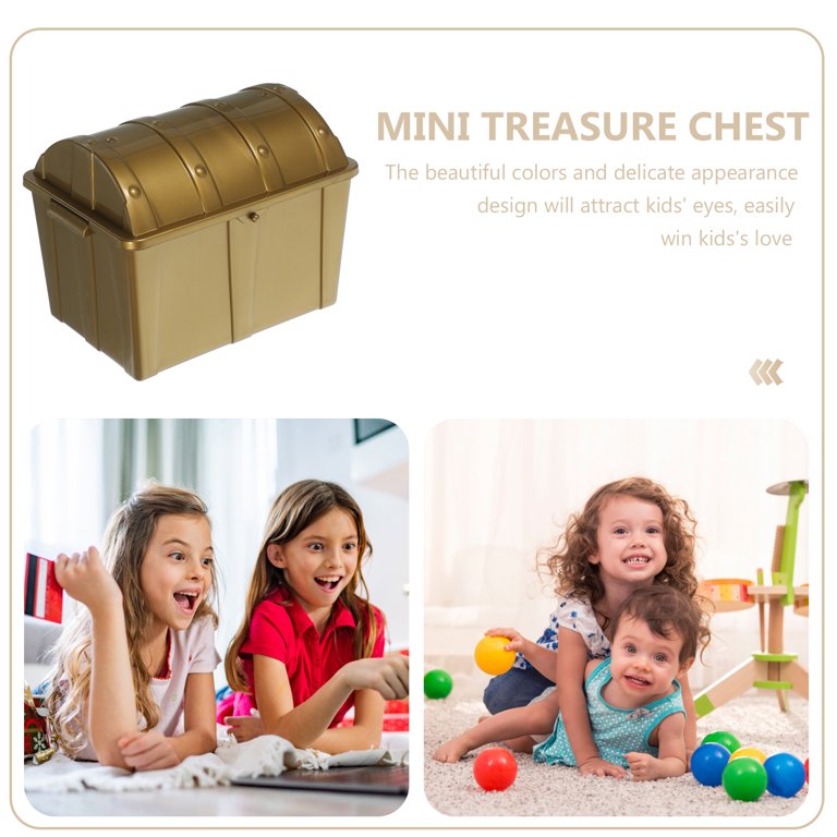 Zehuanyu Kids Treasure Chest Small Plastic Storage Box