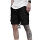 thumbnail image 2 of Mens Cargo Shorts Verano Casual Color Sólido Moda Bolsillos Cordón Cintura Elástica, Cómodo para Al Aire Libre Y la Playa, 2 of 9