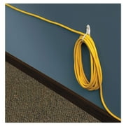 3M Command Wall Cord Holder, Cable Bundlers Organizer Damage Free Adhesive Hook White, 3 Pack