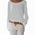 thumbnail image 1 of RWJDXD Tunique Tricotée pour Femmes, Manches Longues, Col Rond, Basique, Couleur Unie, S-3TG, 1 of 6