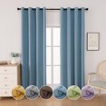 thumbnail image 2 of Xiao Hua Cortina larga - Cortinas azules 132cm*213cm, 1 pieza, cortinas de poliéster, cortinas opacas para ventanas de sala de estar y dormitorio,, 2 of 5