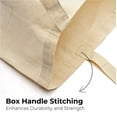 thumbnail image 6 of Top Cotton Pack of 12 – 100% Cotton Reusable Tote Bags – Bulk Grocery, Shopping, DIY, Beach & Gift Use (Natural), 6 of 6