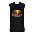 thumbnail image 4 of Njagoc3 Mens Sleeveless Artistic Graphic Tank, Unique Design, Breathable Mesh - Like Fabric, Summer Casual & Outdoor Vest, 4 of 6