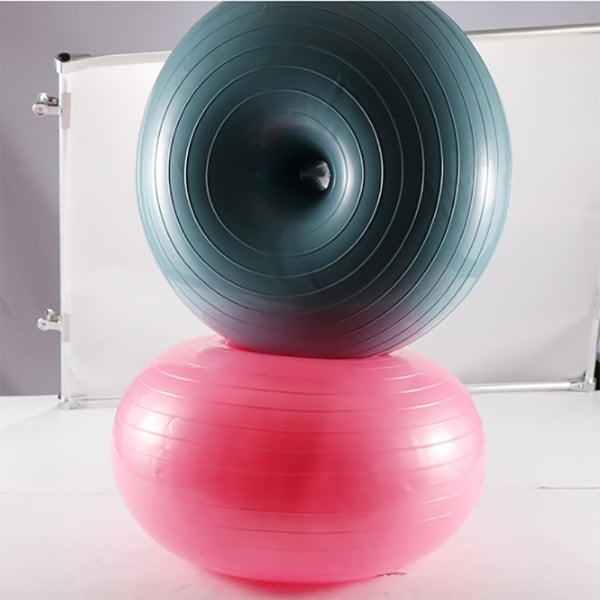 Balle de Yoga Beigne pour Exercices de Stabilité et d'Équilibre avec Pompe Réglable