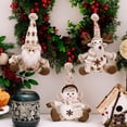 thumbnail image 4 of Juego de 3 adornos navideños XINYU para árbol de Navidad muñecos de nieve renos Papá Noel, 4 of 7
