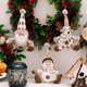 thumbnail image 4 of Juego de 3 adornos navideños XINYU para árbol de Navidad muñecos de nieve renos Papá Noel, 4 of 7
