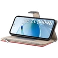 thumbnail image 2 of Funda cartera GANGXUN para Xiaomi Redmi 12 4G/5G , cuero PU con tarjetero, cremallera, correa de mano, soporte y protección 937°, 2 of 6