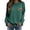 Blackish Green, variant on WCJM Women's Hoodless Sweatshirt Women's Casual Football Sweatshirt Embroidered Crewneck Long Sleeve Fan Top