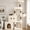 Beige and Brown, variant on Tree Tower, Posts with 2 Spacious Condos, 2 Platforms, Self- Brush, Cozy Basket, Step-by-Step Climbing Pathway for indoor Cats, 51.2 Inches, Beige and Brown MPJ061MJ