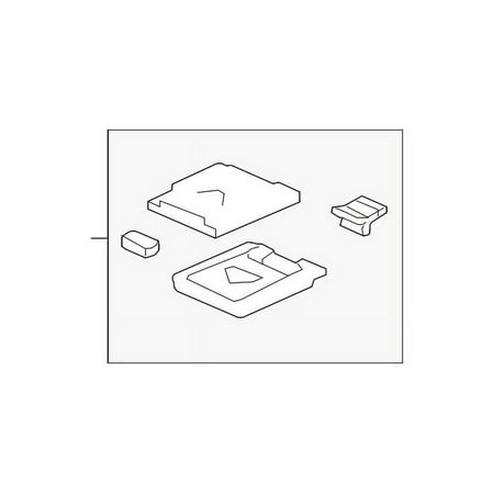 Genuine OE Honda Armrest Base - 83438-SJC-A01ZB Fits select: 2006-2008 HONDA RIDGELINE