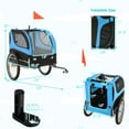 thumbnail image 4 of Costway Dog Bike Trailer Foldable Pet Cart with 3 Entrances for Travel, 4 of 9