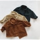 thumbnail image 3 of Gibobby Chamarra niñaOtoño nuevos niños y niñas bebé terciopelo chaqueta cárdigan poliéster abrigo(Beige, 90.00), 3 of 4