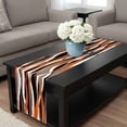thumbnail image 4 of Abstract Stripes Table Runner 72 Inches Long, Retro Modern Orange Black Gray Lines Kitchen Coffee Dining Table Decoration for Home Party Birthday Wedding Home Decor 14x72 Inches, 4 of 8