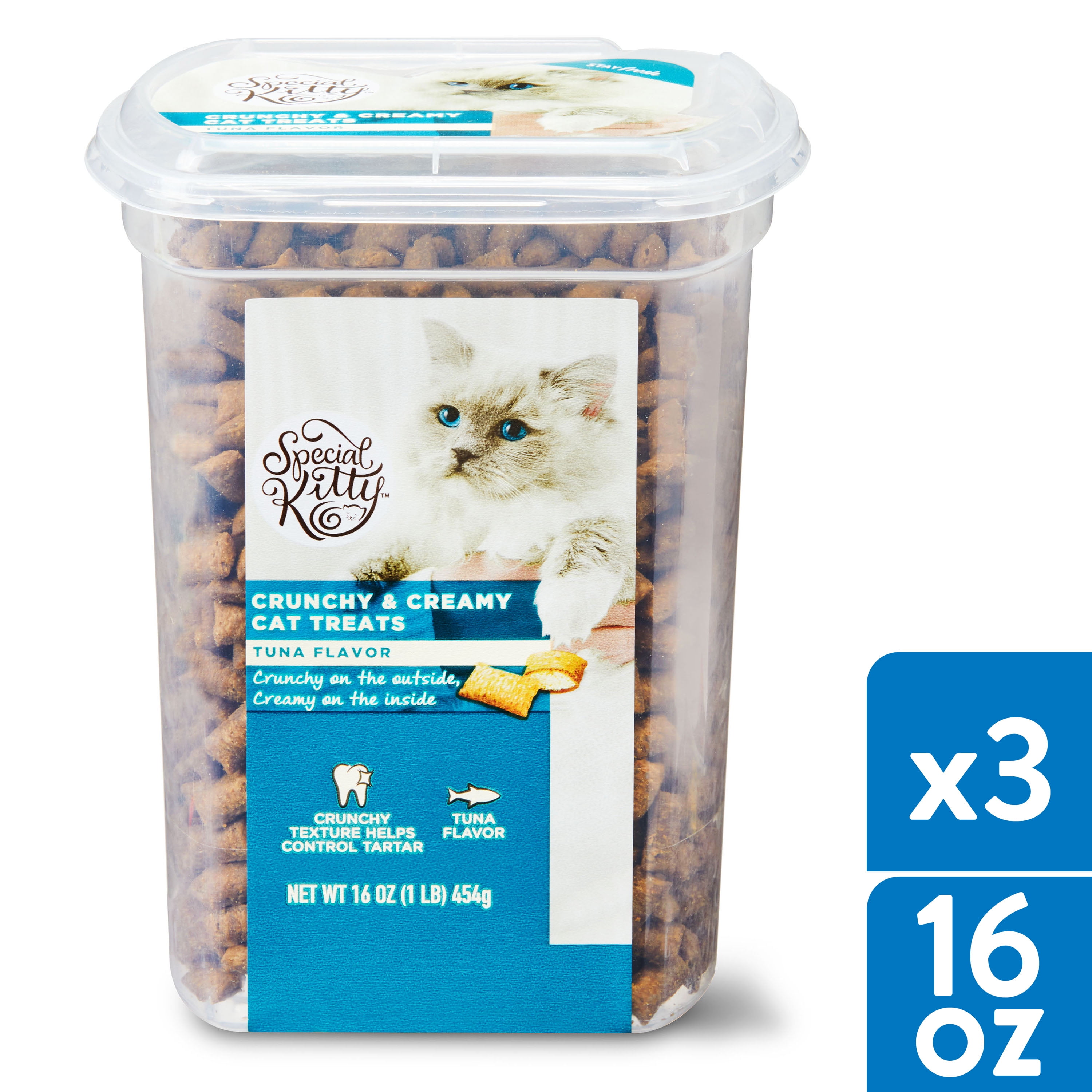 Special Kitty Cat Treats, Tuna, 16 oz, 3Pack