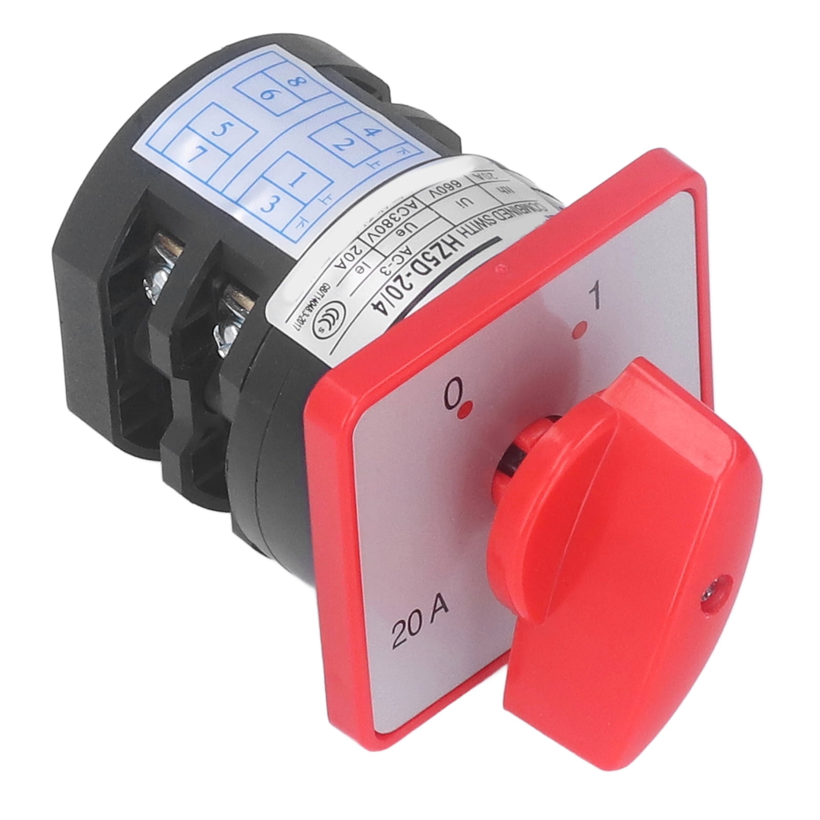 Changeover Switch, 2 Position Selector Switch Flame Retardant For