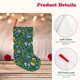 thumbnail image 4 of Salouo Forest Flora And Fauna Print Christmas Decorations Stockings 1 Pack 18'' Xmas Stockings Holiday Stocking Personalized Farmhouse Decor for Home Family Party Tree, 4 of 7