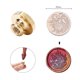 thumbnail image 5 of Estampilla Cabeza de sello de 25 mm Cabeza de cobre de esmalte de forma redonda clásica para tarjeta de boda (SG38) Tmvgtek Libre de BPA, 5 of 9