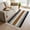 Black, variant on Modern Brown Black Kitchen Runner Rug 2'x4', Boho Contemporary Geometric Striped Washable Rug with Tassels, Non Slip Woven Cotton Bathroom Rugs Hallway Carpet for Foyer Bedroom Entry Back Door Decor