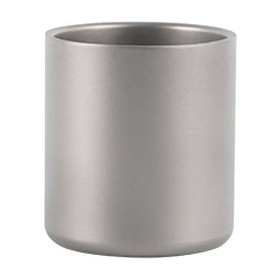 450Ml Double Wall Titanium Water Cup Coffee Tea Mug for Home Office Outdoor Camping Hiking Picnic Without Handle
