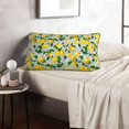 thumbnail image 6 of Gukieu Lemon1 Print Plush Pillow Cover, Hidden Zipper Pillow Protector without Pillow Core, Suitable for Bedroom, Office, Car Decoration-14"x20", 6 of 6