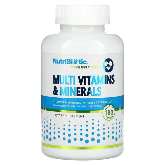 NutriBiotic Essentials, Multi Vitamins & Minerals , 180 Capsules