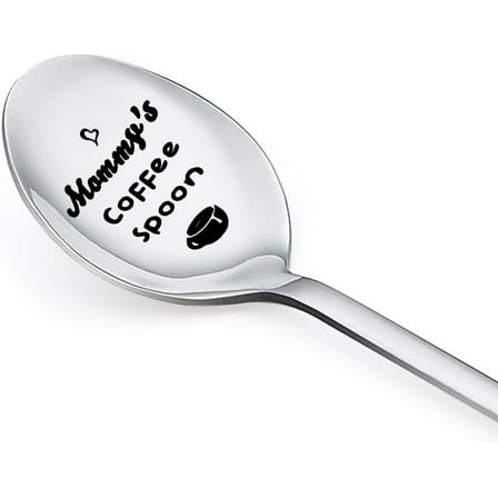Mom Mothers Day Gifts for Mommy Mama from Daughter Son Mammy's Coffee Spoon for Mom Mother Birthday Christmas Gift for Mom Mother Women Funny Engraved Coffee Tea Spoon for Mommy Mom Mammy